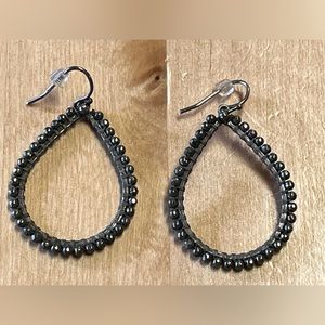 Silpada Elate pyrite teardrop earrings W2780